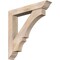 Ekena Millwork Balboa Traditional Smooth Bracket w/ Offset Brace, Douglas Fir, 7 1/2"W x 46"D x 46"H BKT0806X46X46BOA01SDF - alternate 1
